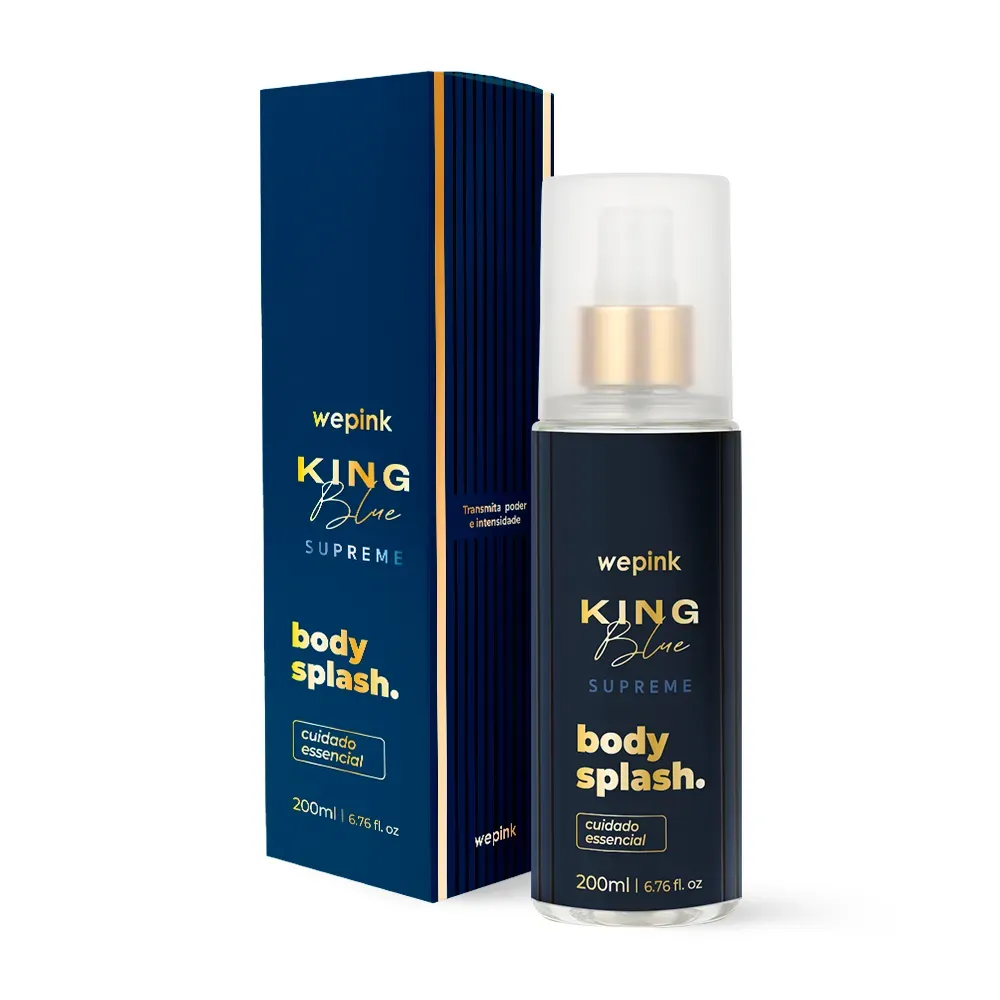 Body Splash King Blue Supreme Desodorante Colônia 200ml - Wepink